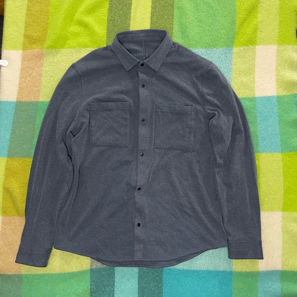 Lululemon Soft Knit Button Up Overshirt Mens - Picture 1 of 5